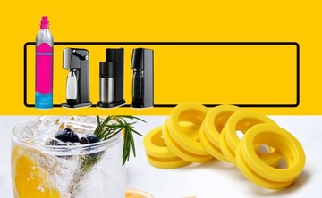 5 прокладок для SodaStream Quick Connect Terra Art (5 шт.)