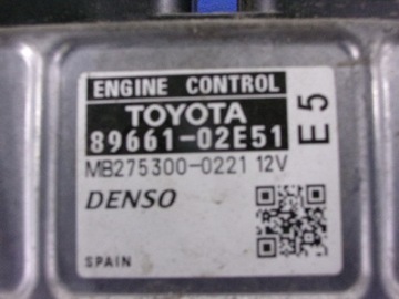 AURIS E15 1.6 SADA START ŘÍZENÍ 89661-02E5
