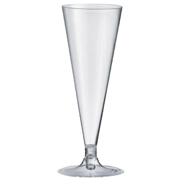 Plastikowe kieliszki do szampana jednorazowe 120ml 10 sztuk