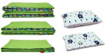 КОМПЛЕКТ ДЛЯ КОЛЯСКИ MINKY 3В1 ОДЕЯЛО И ПОДУШКА-БАБОЧКА