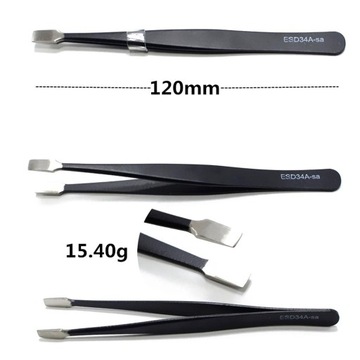 Набор из 10 антистатических пинцетов для ухода