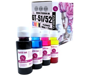 Komplet CMYK do HP GT51 GT52 Ink 310 410 500 515