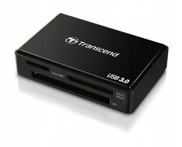 TRANSCEND F8 CZYTNIK kart USB 3.0 CF SD HC XC MICR
