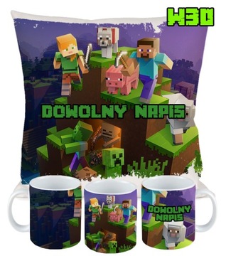 НАБОР КРУЖКИ ПОДУШКА ДЛЯ MINECRAFT CREEPER PLAYER ПОДАРОК ​​НА ДЕНЬ РОЖДЕНИЯ