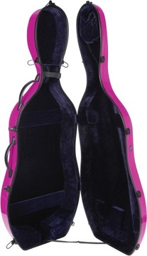 Отличный футляр для виолончели цвета фуксии размером 4/4 М.