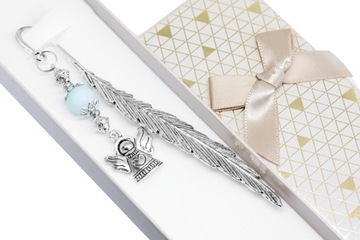 ZAKŁADKA DO KSIĄŻKI anioł aniołek JADEIT hematyt