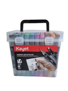 Маркеры двусторонние Kayet Promarkers 60 шт.
