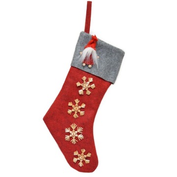 Skarpeta świąteczna DIY ZRÓB TO SAM śnieżynki