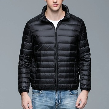 Winter Men's Down Jacket Ultra Light Solid Jackets