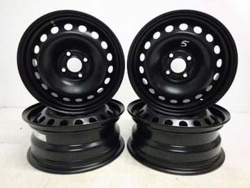 4× DISK OCELOVÝ ALCAR STAHLRAD 6.0" X 15" 4X100 ET 44