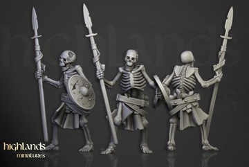 Отряд скелетов-воинов x10 — миниатюры Highlands