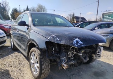 Audi Q3 I SUV 2.0 TDI 140KM 2012 Audi Q3 2012r, 2.0 TDI. Uszkodzony przod. 2.0 Diesel 140KM, zdjęcie 1