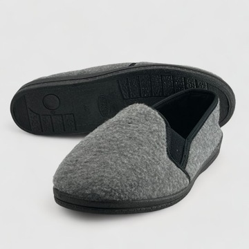 Pánske papuče teplé šedé 42