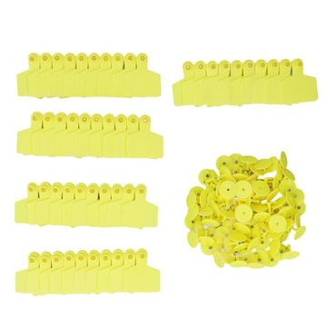 СЕРЬГИ ОВЕЦА, КОЗА, СВИНЬЯ, КРС, 7Х5 СМ, 100 ШТ.