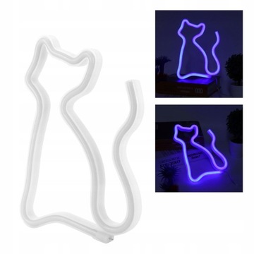 Neon w kształcie kota LED Neon Light Sztuka