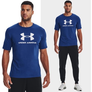 KOSZULKA MĘSKA UNDER ARMOUR T-SHIRT SZYBKOSCHNĄCA BAWEŁNA SPORTOWA 1329590