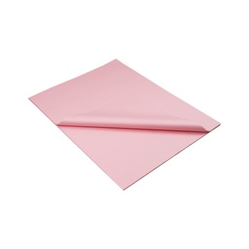 Bibuła gładka 38*50 cm 100 arkuszy Jasna Różowa