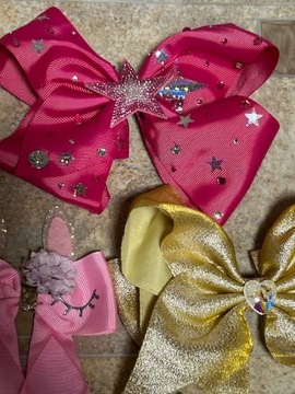 ЦВЕТНЫЕ ЛАНТЫ JoJo SIWA BOWS 6 ШТ. STAR FROZEN STARS