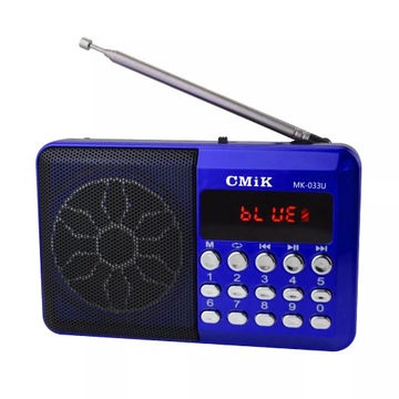 Mini Radio Przenośne Akumulator FM AM USB TF 5V