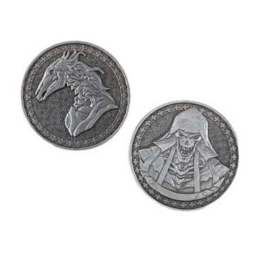 WŁADCY SREBRNA METALOWA MONETA 1 SZT LARP RPG
