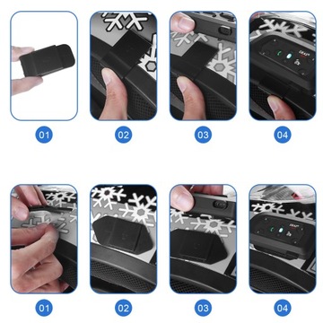 2x EJEAS V6 PRO МОТОЦИКЛОВЫЙ ИНТЕРКОМ USB-C 2024 Bluetooth 5.1 для шлема