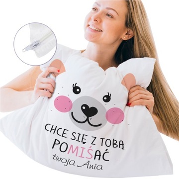 PODUSZKA MIŚ CHCE SIE POMIŚAĆ PREZENT WALENTYNKI DLA NIEJ DZIEŃ KOBIET Y4