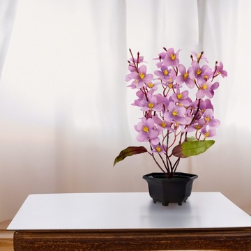 ИСКУССТВЕННЫЕ ЦВЕТЫ В ГОРШКЕ ЦВЕТОЧНЫЙ ГОРШОК ОРХИДЕЯ