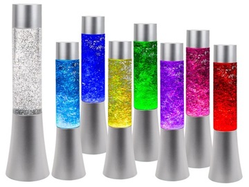 Lampka LED brokatowa RGB 34cm na baterie prezent
