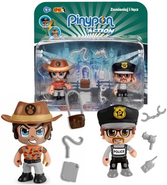 PINYPON ACTION ZESTAW 2 FIGUREK POLICJA EPEE 16056