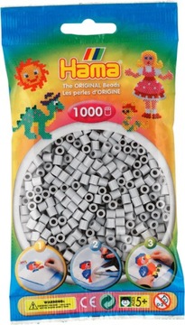 Koraliki 1000 szt. jasny popiel HAMA MIDI 207-70