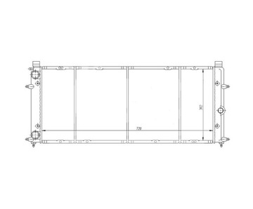 CHLADIČ KLIMATIZACE VOLKSWAGEN T4 956608A0