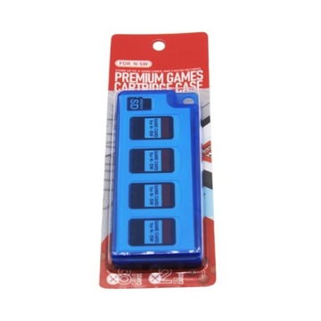 IRIS Pudełko na gry 8 kart gier Switch / OLED + 2 karty MicroSD niebieski