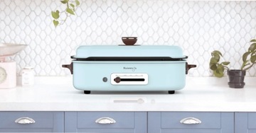 MULTIGRILL ELEKTRYCZNY KUVINGS DOMOWY BŁĘKIT DODATKOWA PŁYTA TAKOYAKI