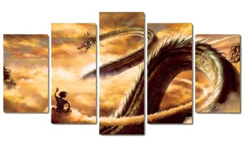 DRAGON BALL DBZ TRYPTYK OBRAZ NA PŁOTNIE 150x80cm
