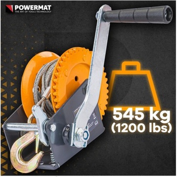 РУЧНАЯ ТРОСОВАЯ ЛЕБЕДКА КРЕНАТОЧНАЯ ЛЕБЕДКА 545КГ 10М