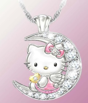 Ожерелье Hello Kitty Moon в стиле готического фея Y2K