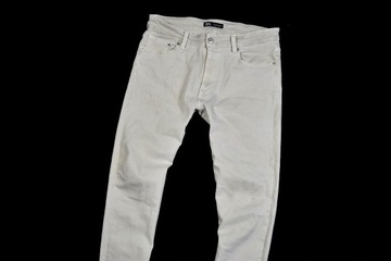 R5L066 ZARA __MZ8 SPODNIE JEANS GŁADKIE BEŻ __44