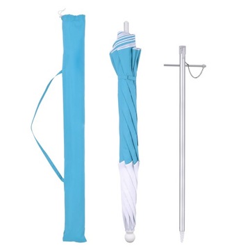 БОЛЬШОЙ ПЛЯЖНЫЙ ЗОНТ, СКЛАДНОЙ, ПРОЧНЫЙ САДОВЫЙ ЗОНТ + СУМКА ДЛЯ ЗОНТА