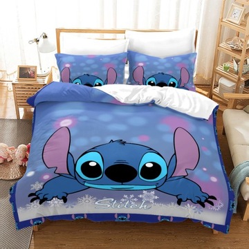 STITCH KOMPLET POŚCIELI 160x200cm 2*POSZEWKI