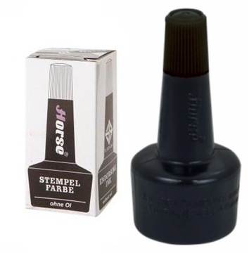 TUSZ DO STEMPLI SZYBKOSCHNĄCY HORSE CZARNY 28 ML