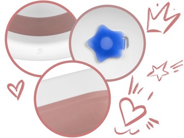 Детская ванночка RK-281 бело-розовая