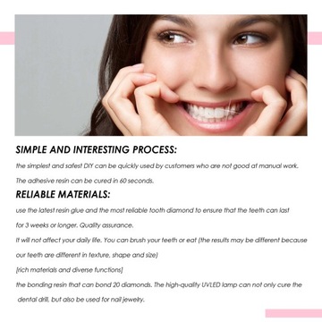 DIY Зуб GEM Зубные украшения Драгоценные камни Зубные украшения