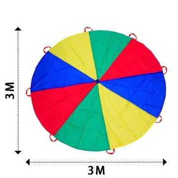 ПРОФЕССИОНАЛЬНЫЙ АНИМАЦИЯ ШАРФ 3м ПАРАШЮТ + ФУ