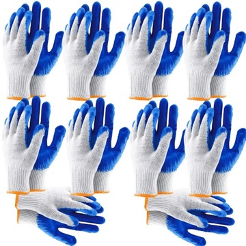 Rękawice Rękawiczki Robocze 10 Par Grube Mocne