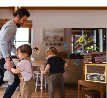 Кухонное FM-радио РЕТРО с Bluetooth USB MP3