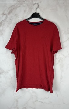 Superdry Czerwony T-Shirt Męski XL 42