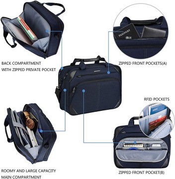 БИЗНЕС-СУМКА ДЛЯ НОУТБУКА 16 KROSER, RFID-защита