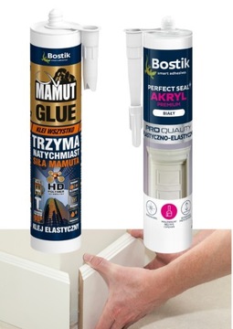 Klej MAMUT + uszczelniacz ZESTAW montaż listew