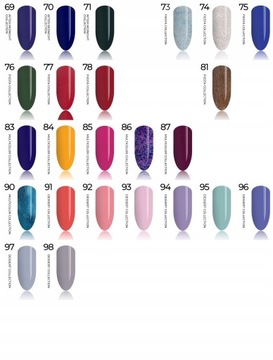 НАБОР 10x гибридного лака NTN MIX OF COLORS OLIVE