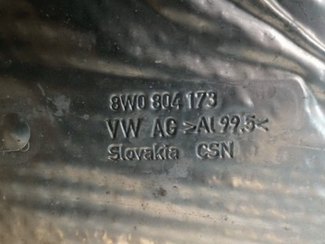 AUDI A4 B9 AVANT S-LINE 2018R OSŁONA TERMICZNA LEWY TYŁ 8W0804173